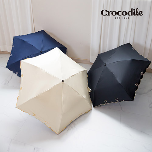 1+1 크로커다일 3단 5단 수동 전자동 하트 암막 우양산 양산 우산 UV자외선 차단