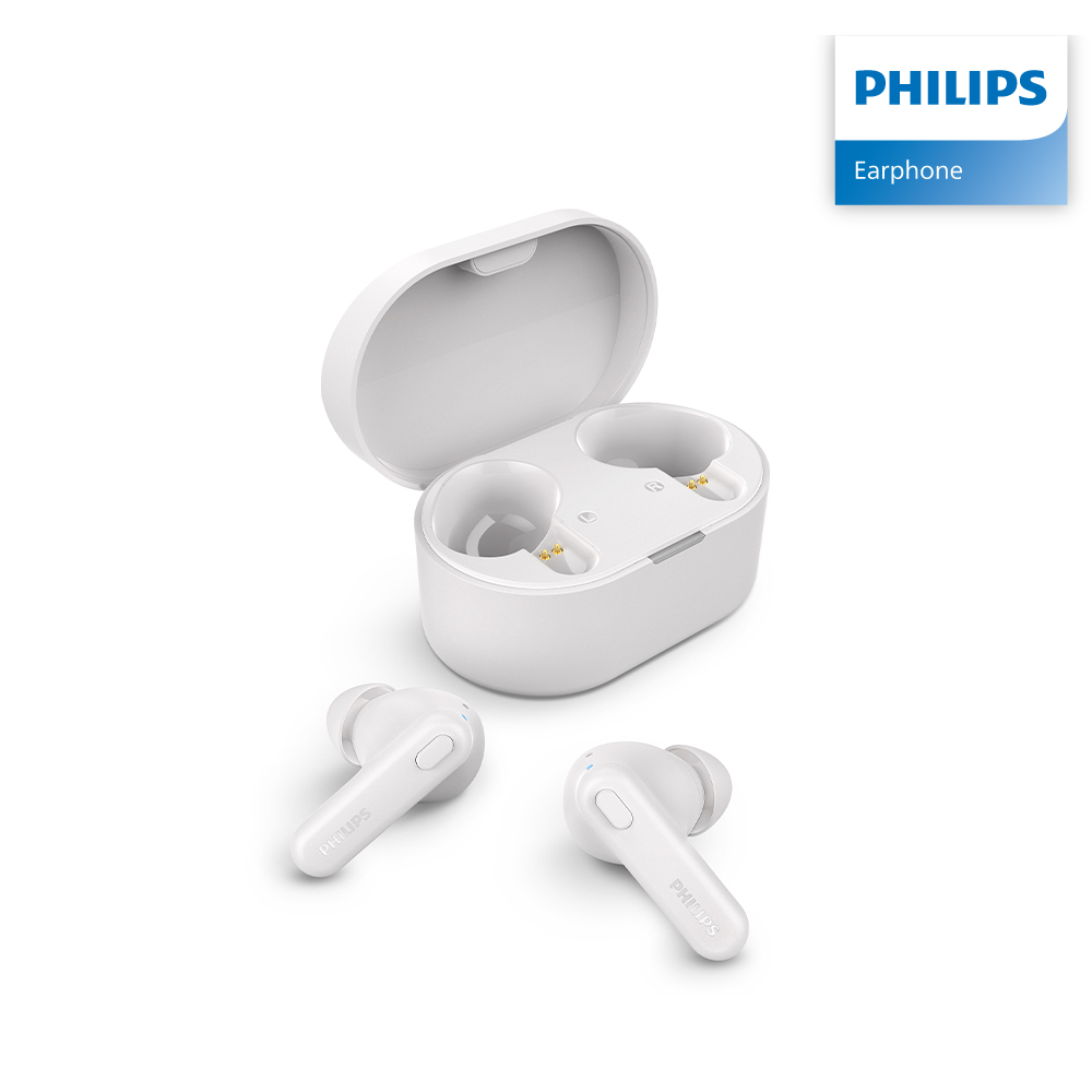 필립스 TAT1108 커널형 IPX4방수 아이폰 갤럭시 블루투스이어폰 화이트 제품 이미지