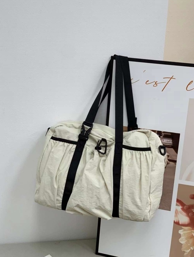 경량 나일론 스퀘어 빅 쇼퍼 숄더백 여자 운동 여행 보부상가방