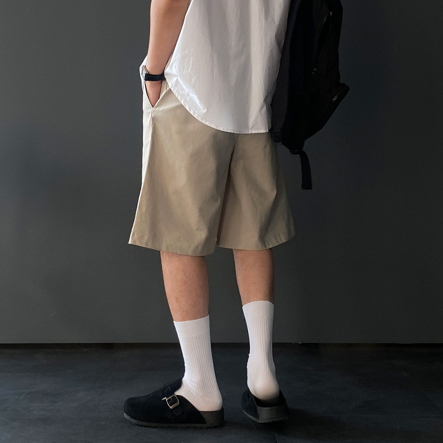 남자버뮤다팬츠 남자린넨바지 6부반바지 - 상세 이미지 2