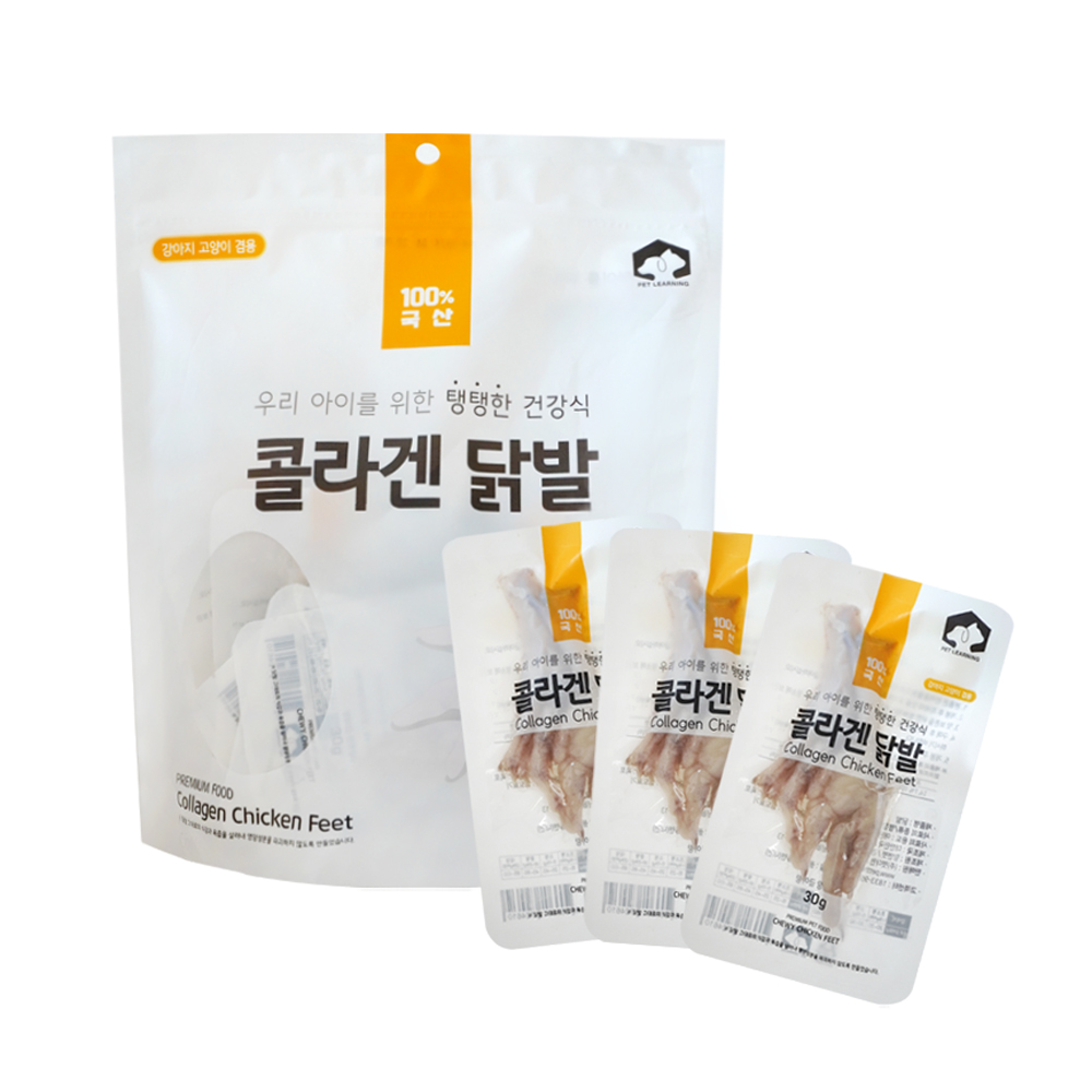 펫러닝 국내산 강아지수제간식 다이어트 보양식 콜라겐닭발, 360g, 1개 - 상품 이미지
