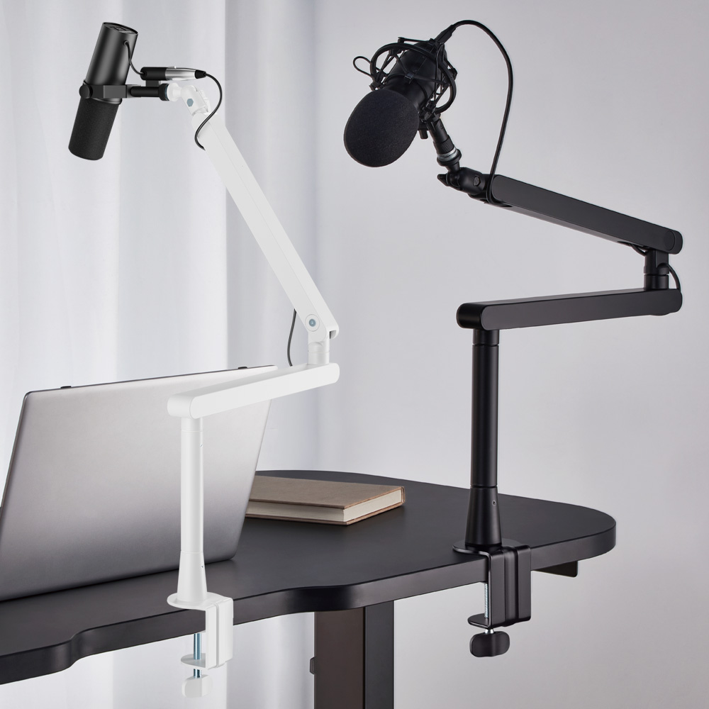 마운트뷰 바텀업 마이크암 마이크거치대 탁상용 마이크 스탠드 걸이 홀더 자바라 팝필터