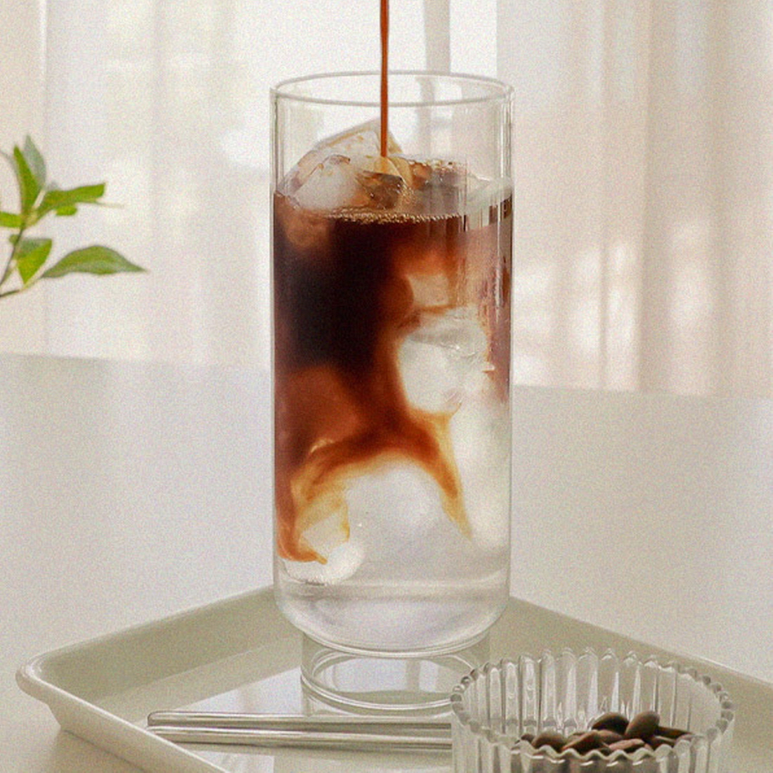 [2잔] 일자컵 낮은굽 내열 아이스아메리카노 아인슈페너 플랫화이트 냉커피잔 500ml - 상세 이미지 3
