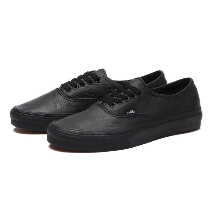 반스 VANS 어센틱 가죽 레더 남성 여성 스니커즈 운동화 VN000JRAL3B 블랙 - 상품 이미지