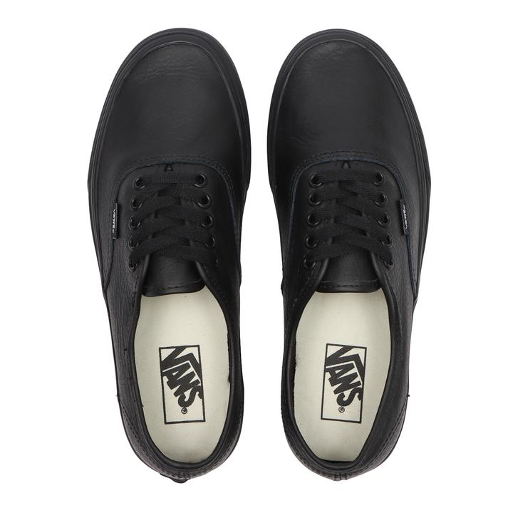 반스 VANS 어센틱 가죽 레더 남성 여성 스니커즈 운동화 VN000JRAL3B 블랙 - 상세 이미지 2
