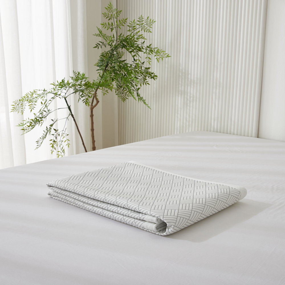 한일의료기 듀라론 100% 냉감패드 국산 휴비스 여름 침대 냉각 패드 고정밴드 SS