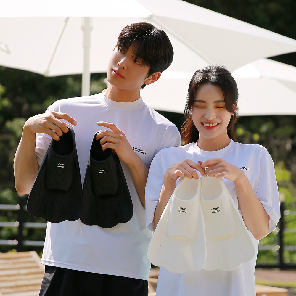 수올리 프로기 오리발 숏핀 메쉬백 세트 스노쿨링 수영 물놀이 스노클링 장비 - 상세 이미지 5