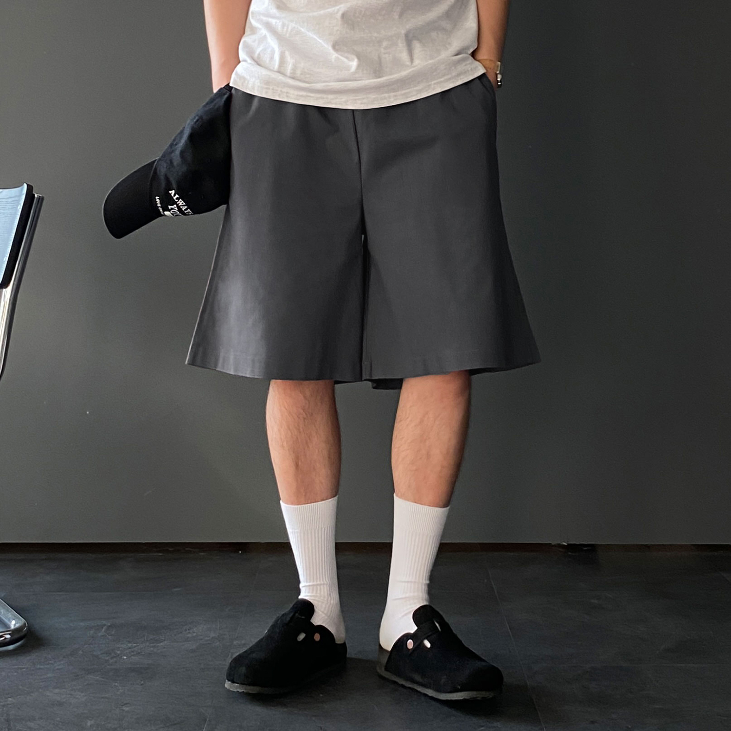 남자버뮤다팬츠 남자린넨바지 6부반바지 - 상세 이미지 4