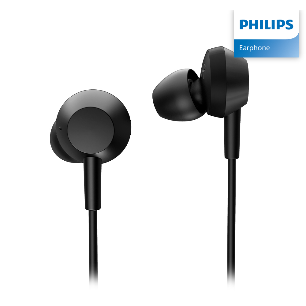 필립스 TAE5008 C타입 이어폰 커널형 아이폰15 갤럭시S24호환 유선이어폰 줄이어폰 블랙