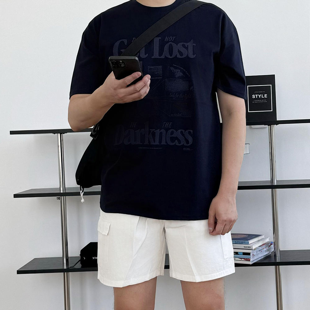 1+1 쿨티 오버핏티셔츠 남자프린팅반팔 - 상세 이미지 4
