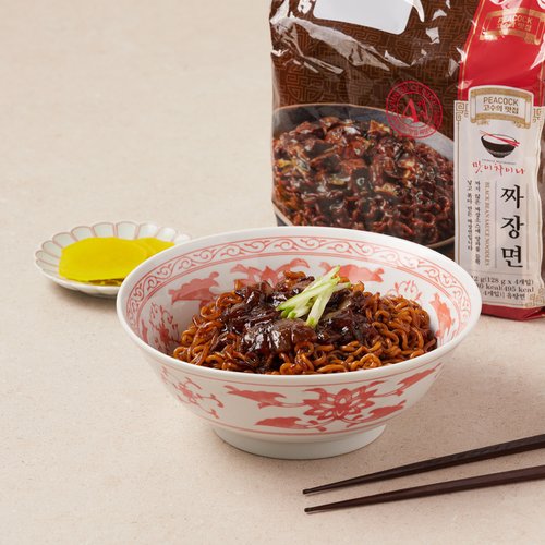 피코크 맛이차이나 짜장면128g4개 (N4) : 이마트택배