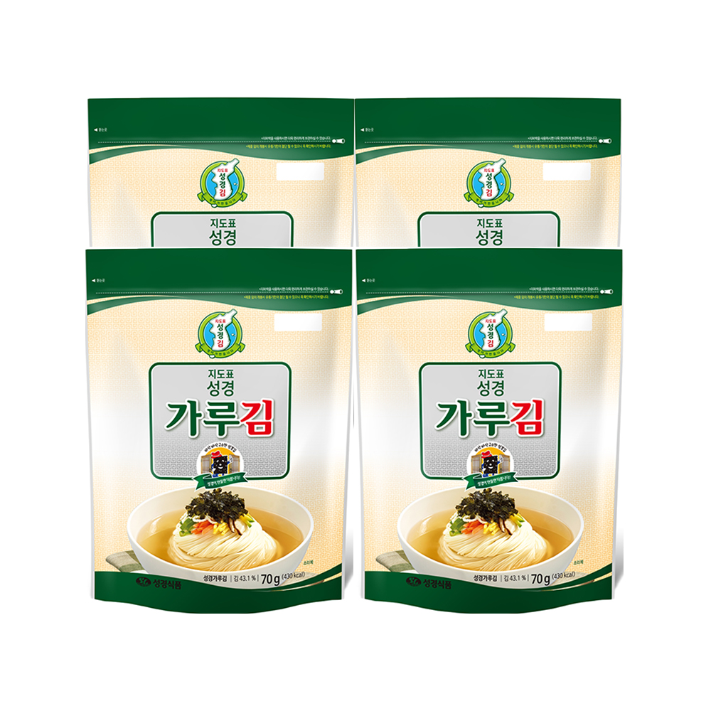 [성경김본사] 재래 김가루(가루김) 70g, 4개 - 상품 이미지