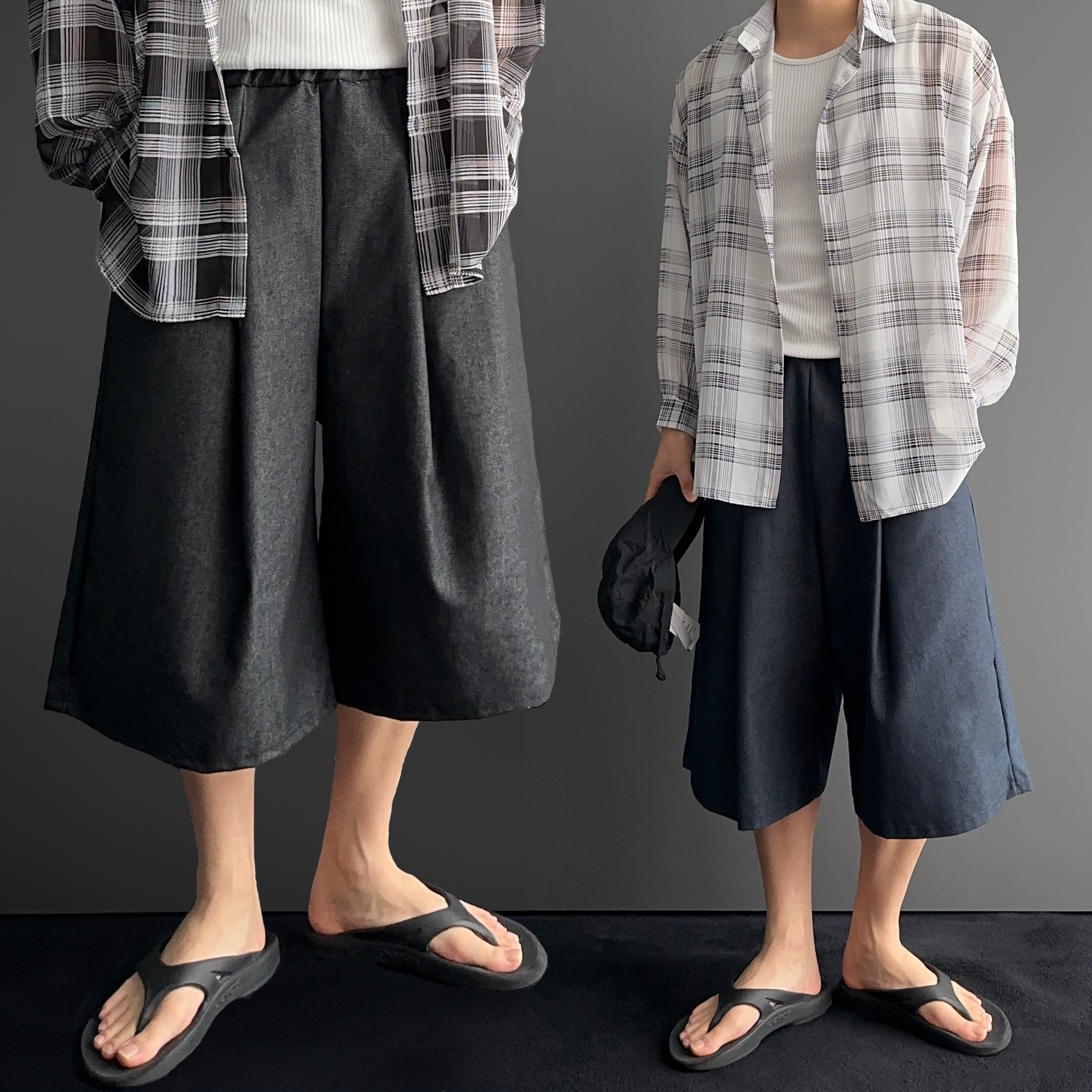 7부반바지 남자버뮤다팬츠 - 상품 이미지