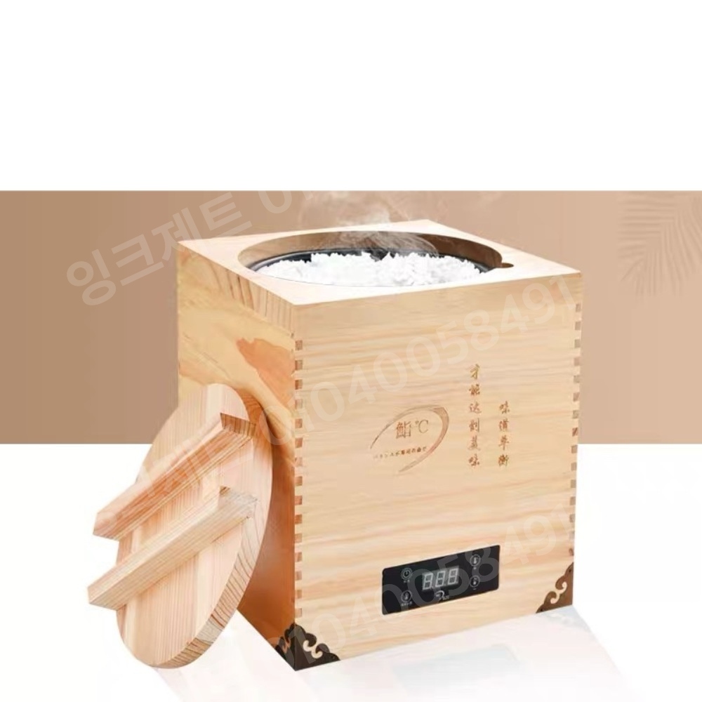 전기보온 도시락 샤리통 초밥 온도 유지 단열 우드 식당 - 상품 이미지