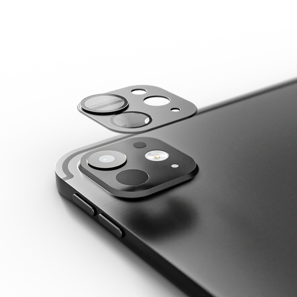 아이패드 프로 7세대 13 카메라 렌즈 풀커버 메탈 강화유리필름 - 상품 이미지