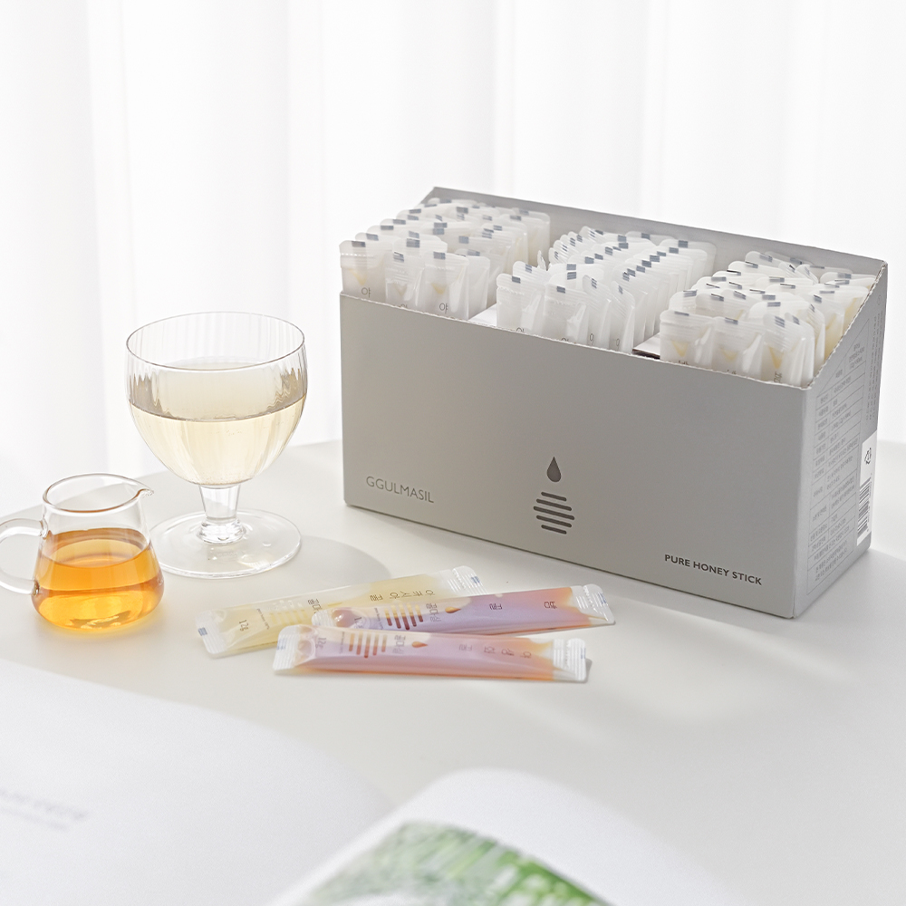 꿀마실 꿀스틱 국내산 벌꿀 12g 90포 선물세트 아카시아 야생화 밤꿀 실속형 운동용 - 상세 이미지 4