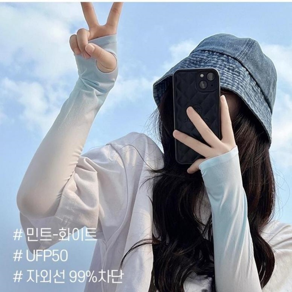 투톤팔토시 차량용 시원한 운전 쿨토시 러닝 암슬리브 - 상세 이미지 2