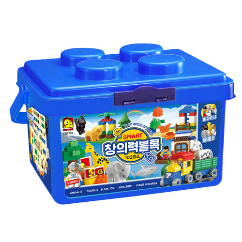 아기 옥스포드 토들블럭 스마트 창의력 102p 돌 두돌 유아 장난감 선물
