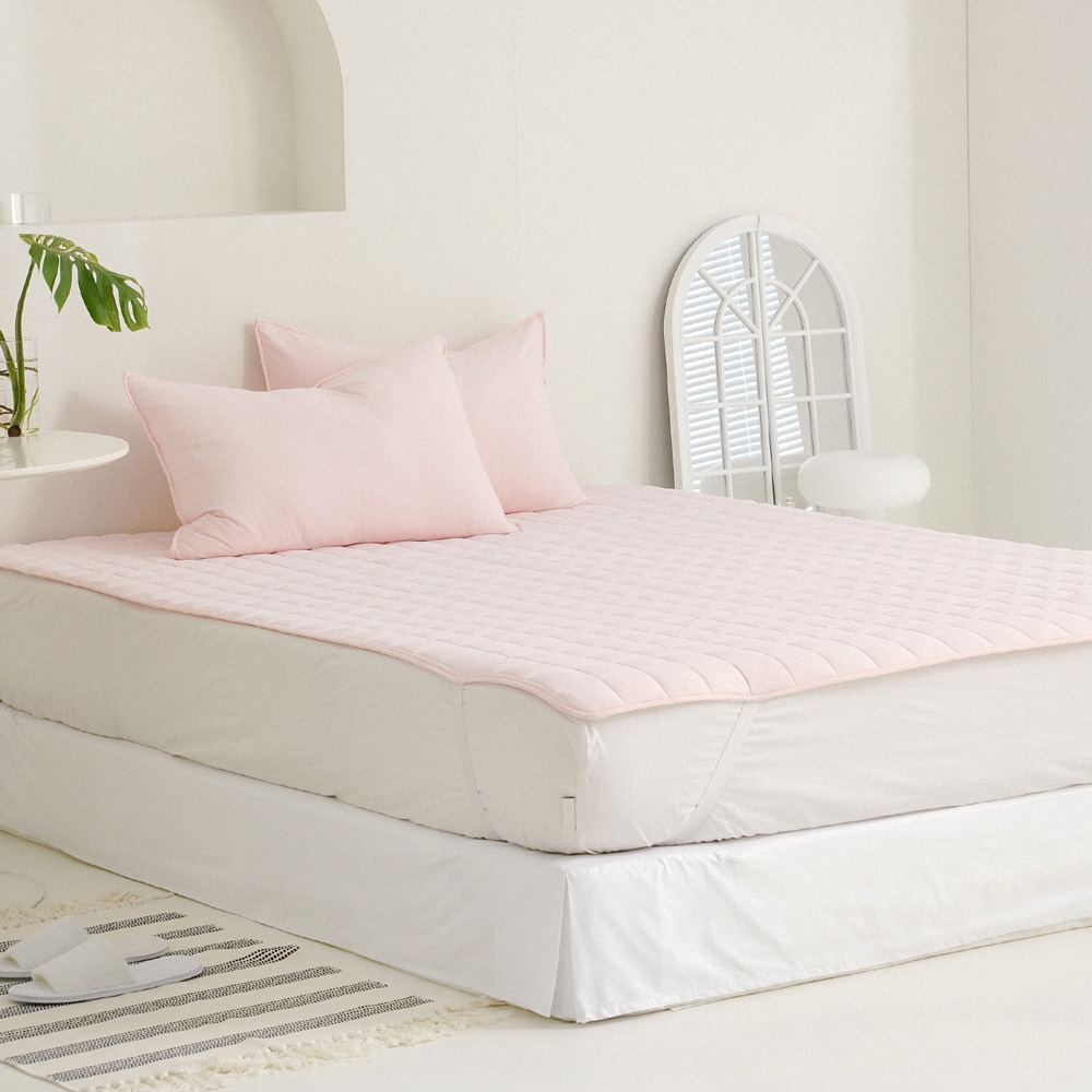 누비지오 아이스몽글 냉감 고정밴드 여름침대패드 SS