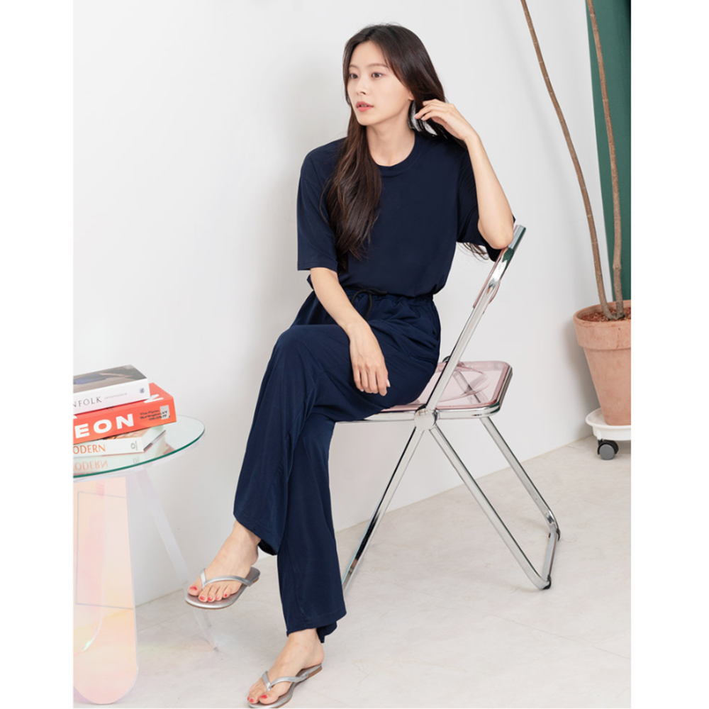 성인실내복 여성 여름 냉감 냉장고 잠옷 라운지웨어 홈웨어세트 - 상세 이미지 2
