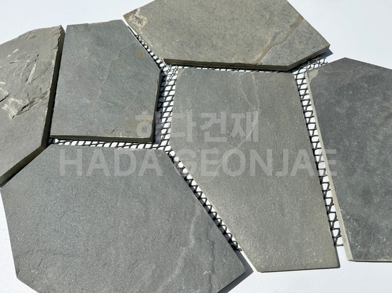 판암망바닥재 판석바닥타일 단일색상 / 하다건재