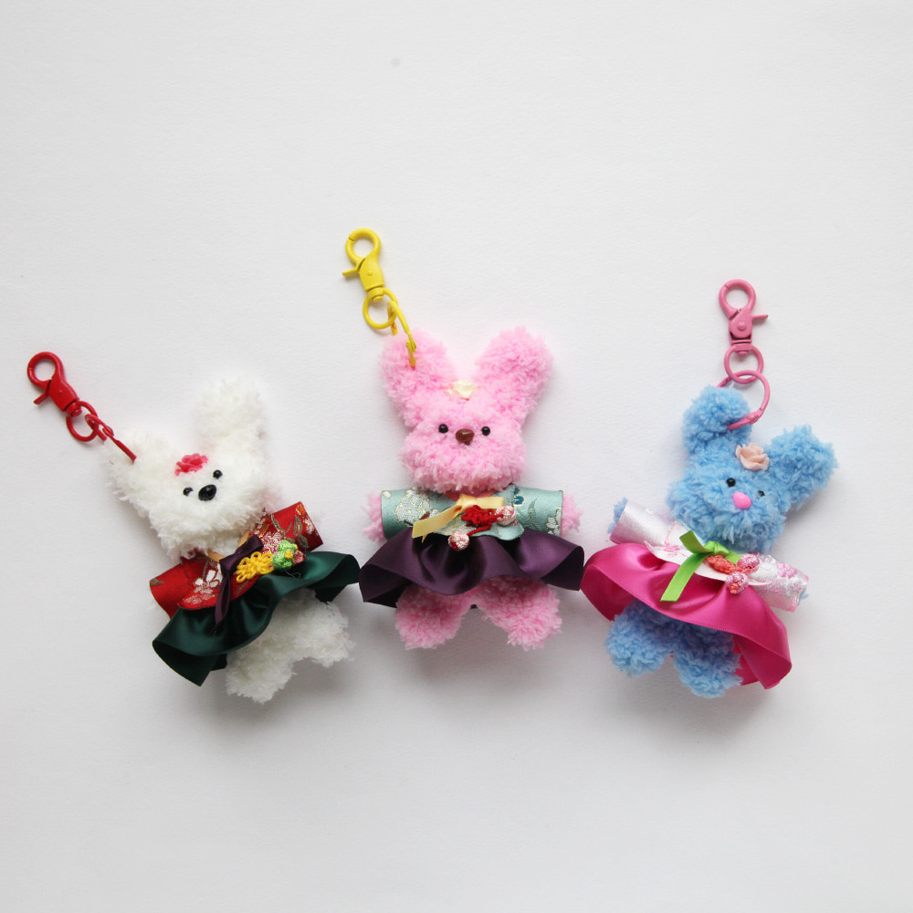 DIY세트 한복 토끼 모루 인형 키링 만들기 - 상세 이미지 2