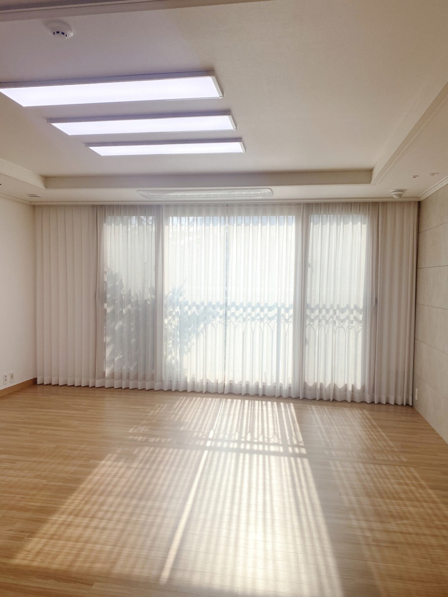 [ 익일배송 ] 코지앳홈 린넨스타일화이트 거실속커튼2장세트 사이즈별5종