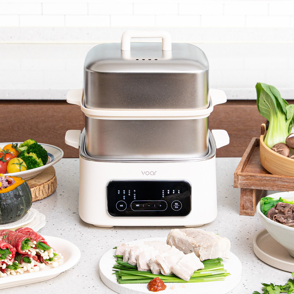 보아르 다이닝 스텐 만능 전기 찜기 스팀 고구마 만두 계란 호빵 달걀 삶는기계