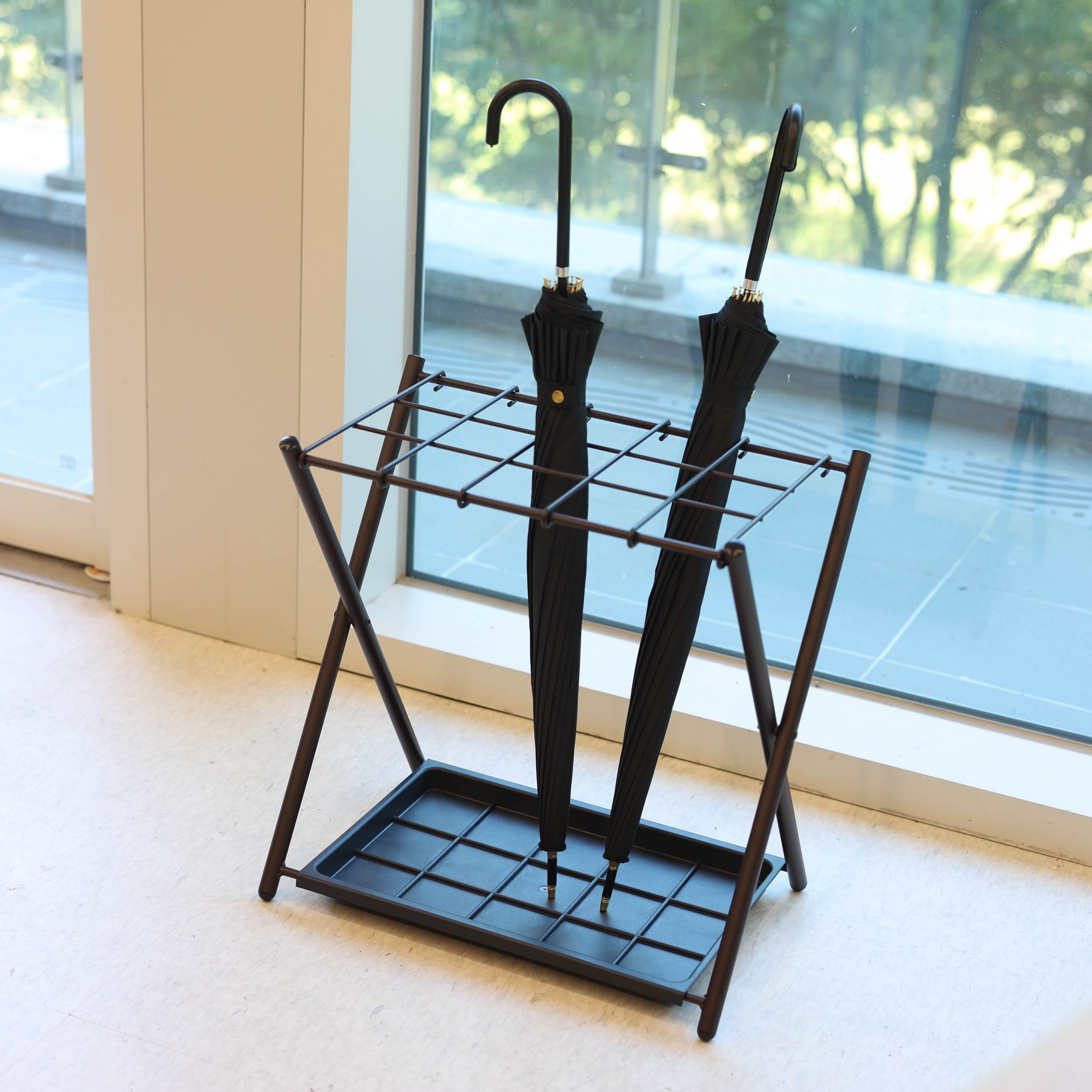 모던 스틸 접이식 15구 카페 인테리어 우산꽂이