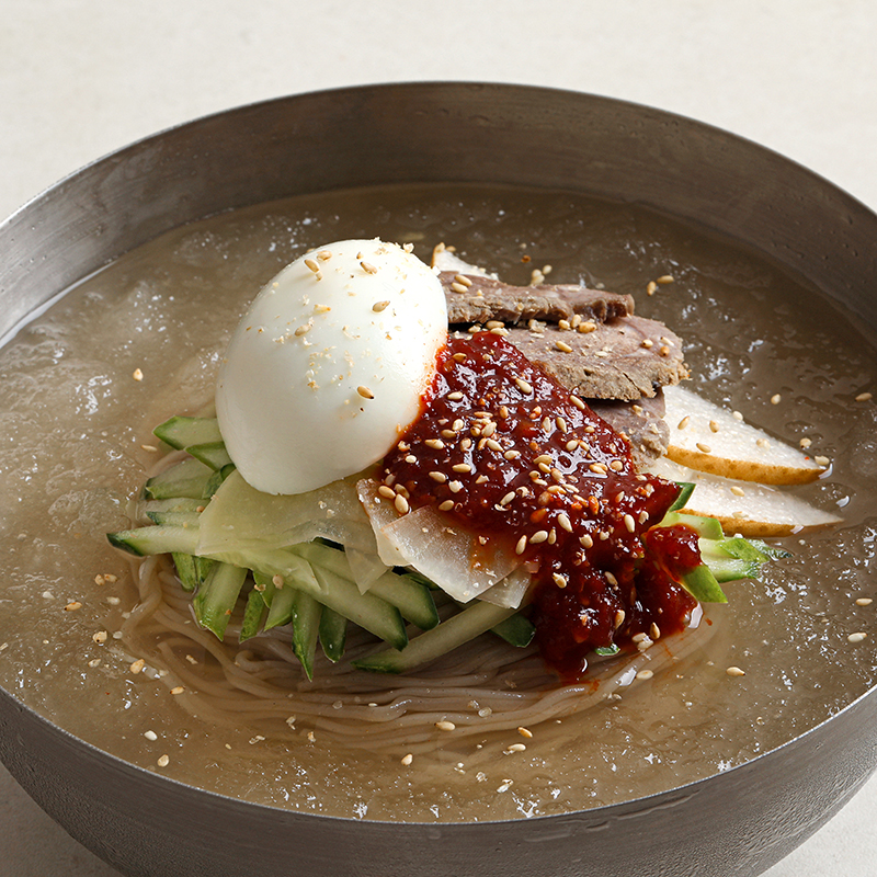 살얼음 동동 평양냉면5인분(면1kg+육수5봉)/함흥냉면5인분(면1kg+양념장400g)/평양냉면5인분+함흥냉면5인분(육수5봉,양념장400g) - 상세 이미지 3
