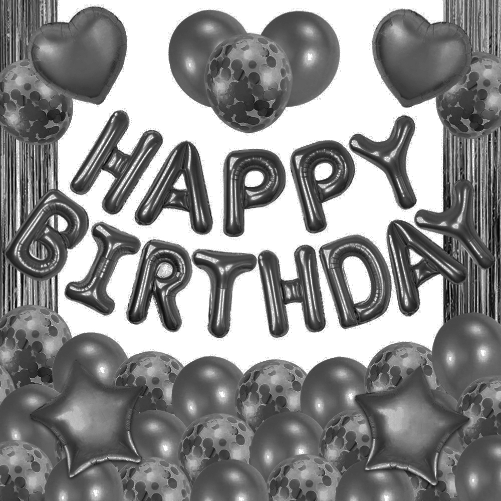 생일 파티 용품 풍선 세트 홈파티 축하 이벤트 로즈골드