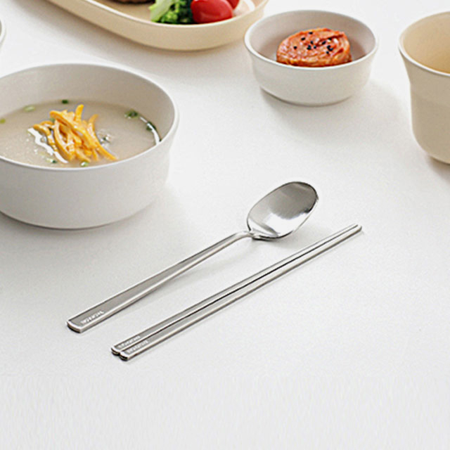 탁가온 어린이수저 세트 초등학생 수저 올스텐 숟가락 젓가락