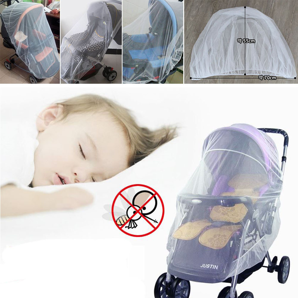 휴대용 유모차 모기장 밴딩형 야외 파리 해충 간편 커버