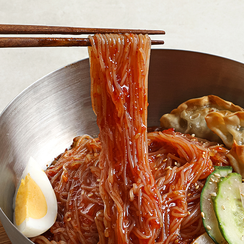 살얼음 동동 평양냉면5인분(면1kg+육수5봉)/함흥냉면5인분(면1kg+양념장400g)/평양냉면5인분+함흥냉면5인분(육수5봉,양념장400g) - 상세 이미지 2