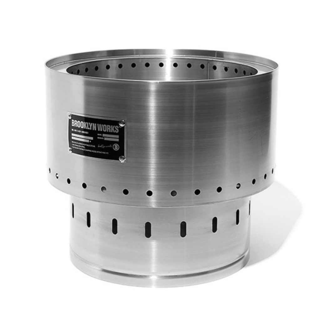 브루클린웍스 파이어핏 화로대 스테인레스 이중연소 캠핑화로대 바베큐그릴 화롯대