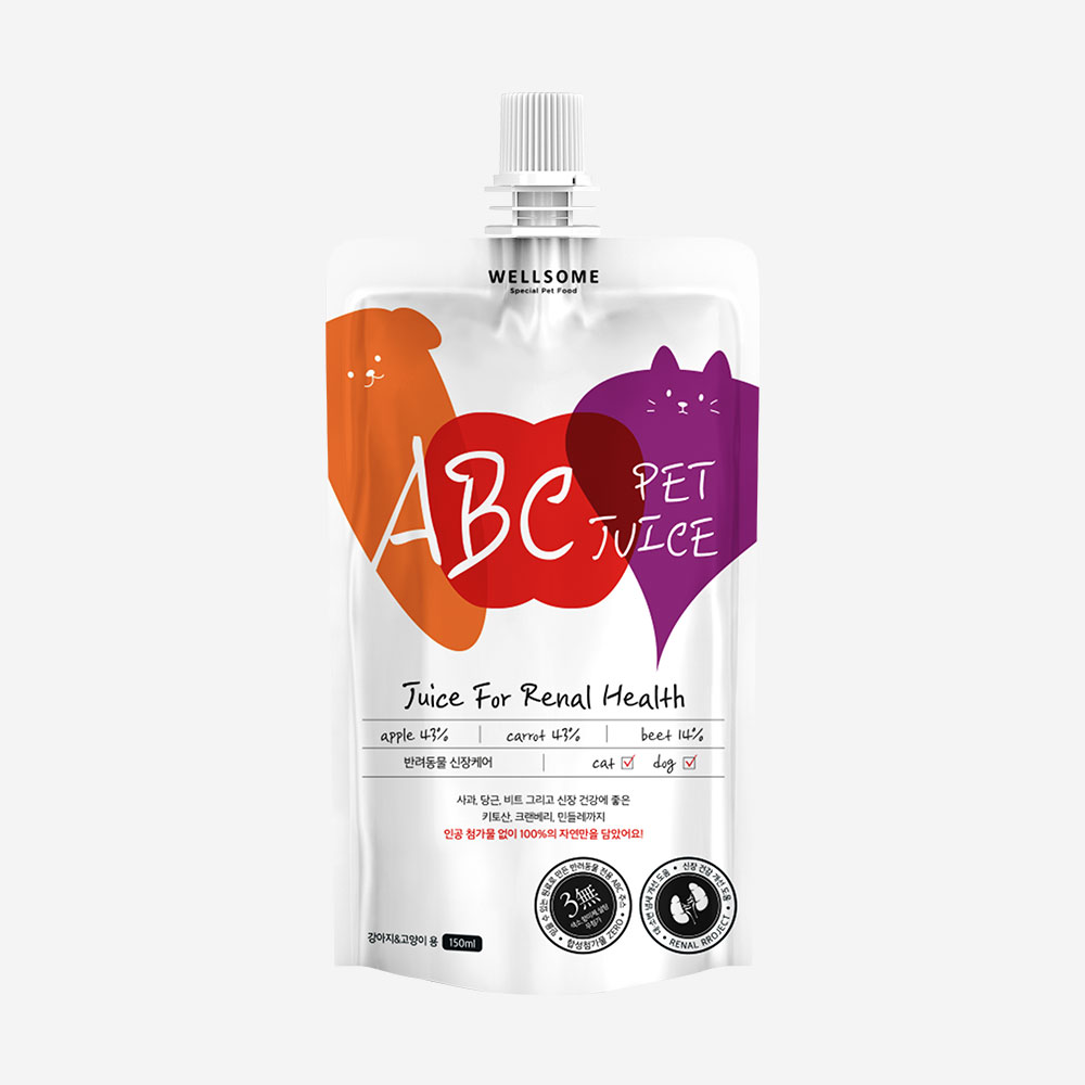 웰썸 강아지주스 강아지음료 음수량 증진 ABC주스, 150ml, 1개