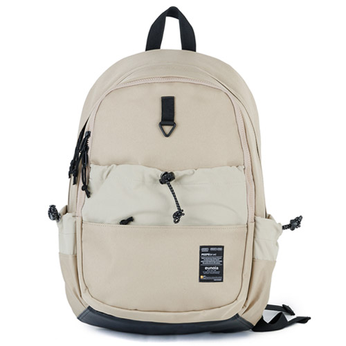 PEEPS blend string pocket backpack(beige) 유스백팩 - 메인 이미지