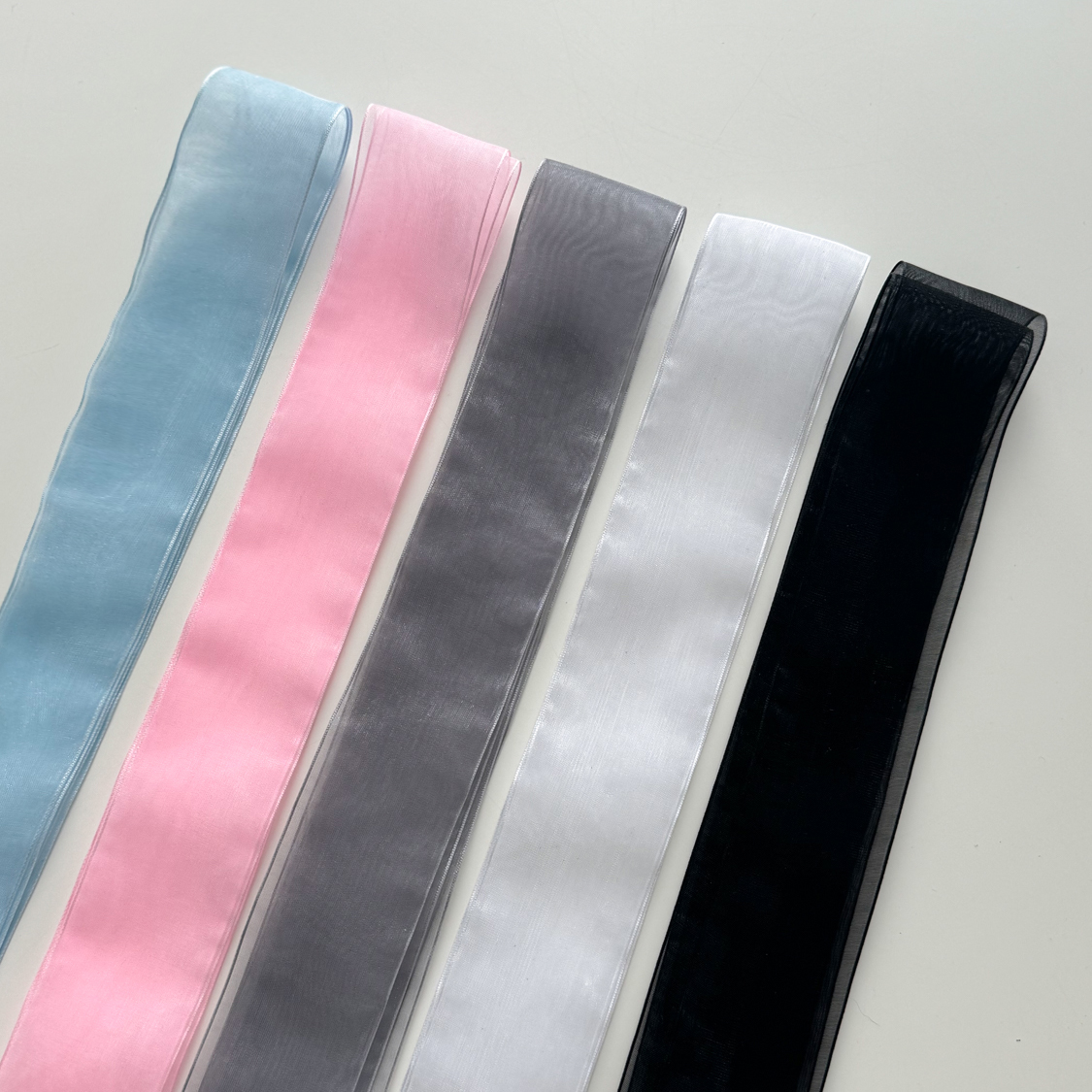 [❤당일출고❤1+1/2size] 오간자 쉬폰 운동화끈 시스루 신발 꾸미기 스트랩 신발끈 5color 상세 이미지 41