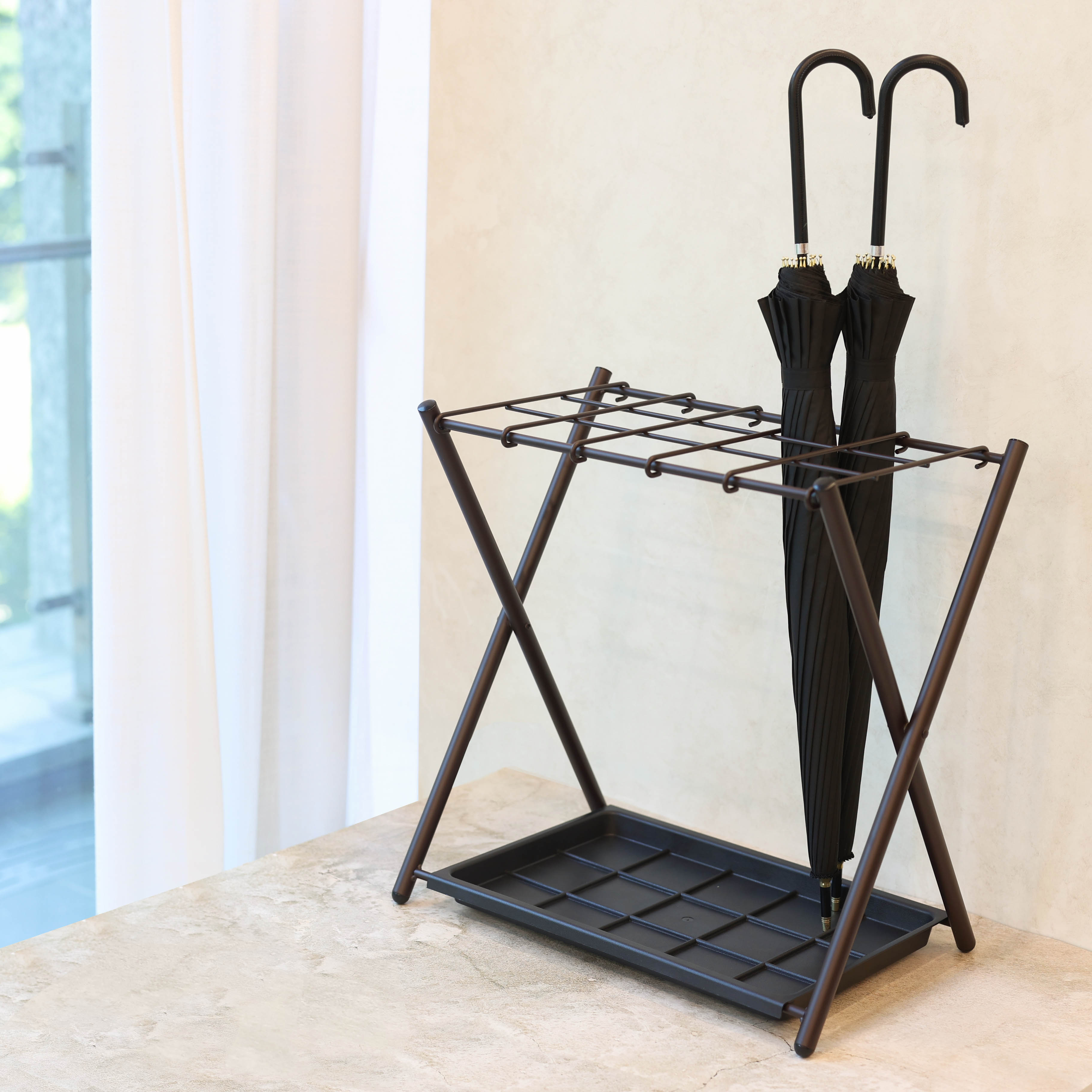 모던 스틸 접이식 15구 카페 인테리어 우산꽂이