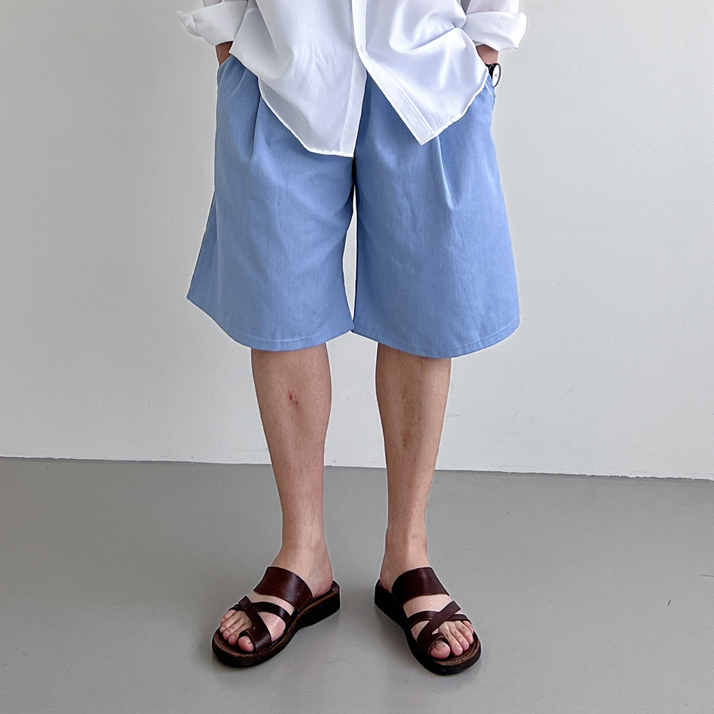 남자버뮤다팬츠 6부반바지 와이드반바지 - 상품 이미지