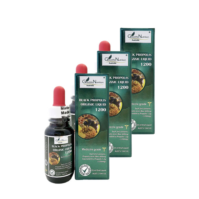 2병 구성 100% 호주산 굿라이프 뉴트리션 블랙 프로폴리스 1200mg 팅쳐 25ml - 상세 이미지 3