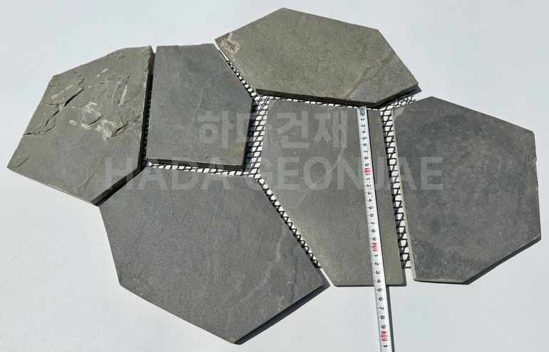 판암망바닥재 판석바닥타일 단일색상 / 하다건재