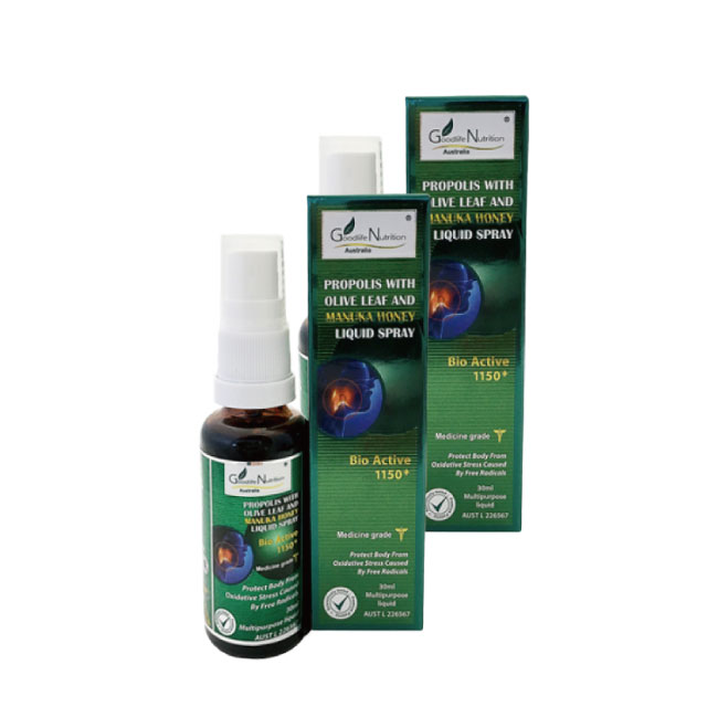 2병 구성 100% 호주산 굿라이프 뉴트리션 프로폴리스 마누카꿀 스프레이 30ml - 상세 이미지 2