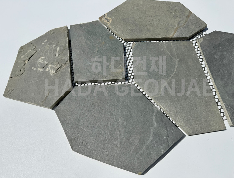 판암망바닥재 판석바닥타일 단일색상 / 하다건재