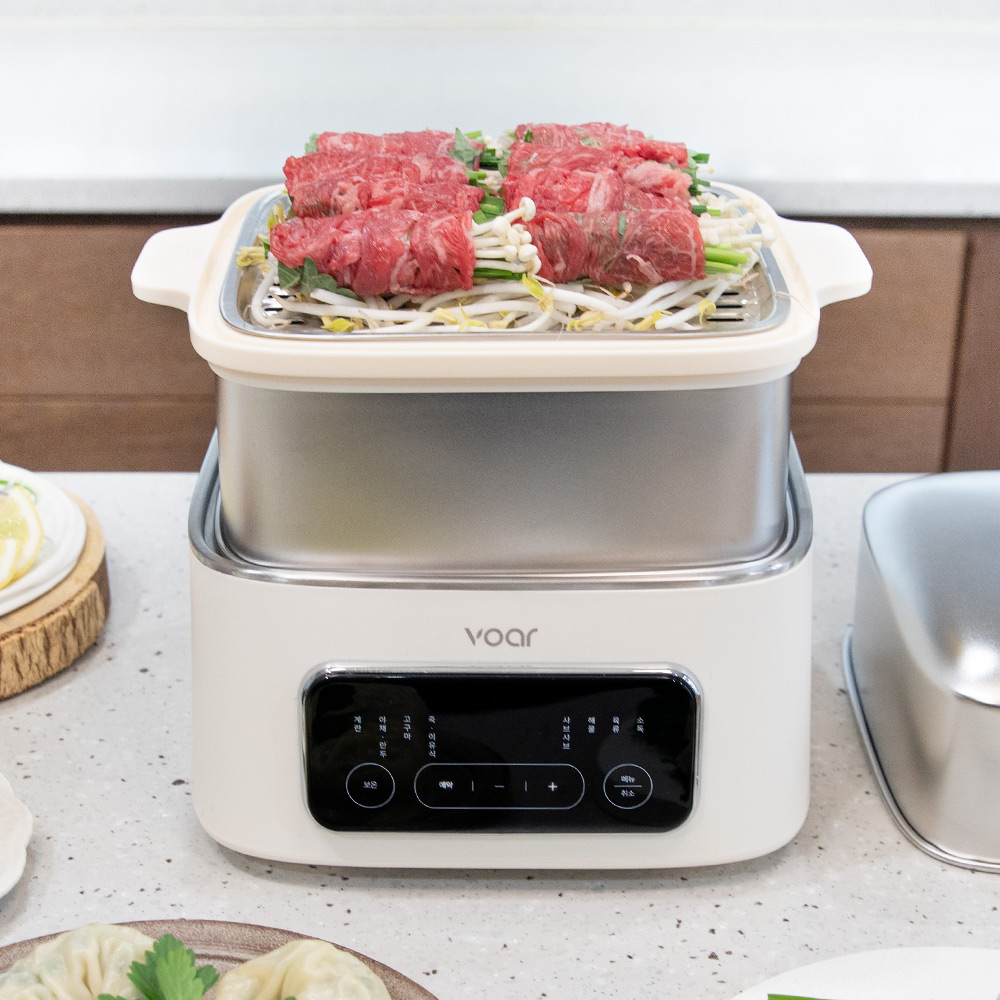 보아르 다이닝 스텐 만능 전기 찜기 스팀 고구마 만두 계란 호빵 달걀 삶는기계