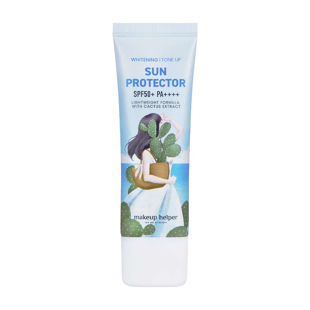 메이크업헬퍼 선인장 무기자차 화이트닝 톤업 선 프로텍터 SPF50+/PA4+ - 상세 이미지 5