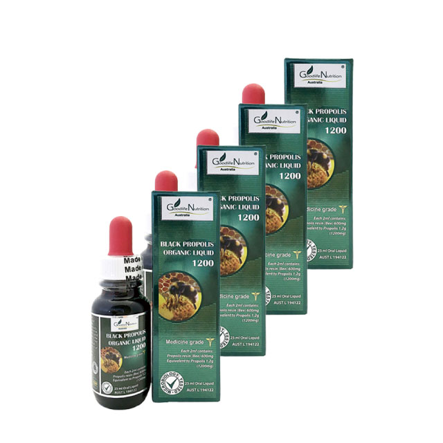 2병 구성 100% 호주산 굿라이프 뉴트리션 블랙 프로폴리스 1200mg 팅쳐 25ml - 상세 이미지 4