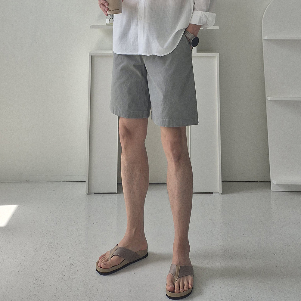 남자 반바지 빅사이즈 커플 버뮤다 면 반바지 팬츠 - 상세 이미지 5