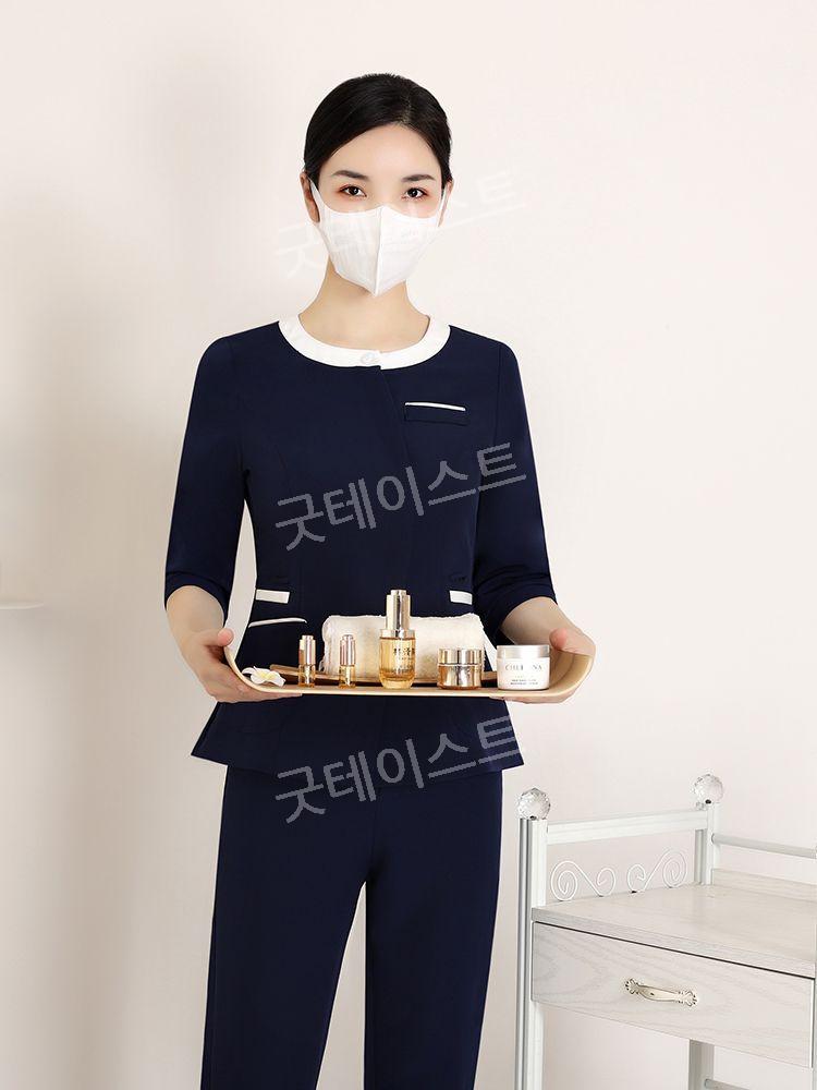 7부병원유니폼 간호사복 반팔 치과 피부과 성형외과 산후조리원 양로원 피부관리실 이미지 6
