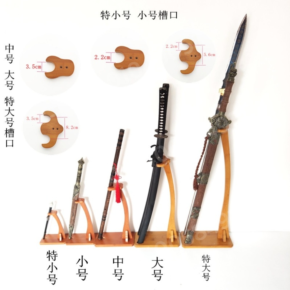 검 거치대 스탠딩 장식용 조립식 사극 홀더 사무라이칼 - 상세 이미지 4